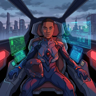 Аниме-пилот Евангелиона — AI промт для Nano Banana Pro