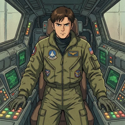 Аниме-пилот гигантского меха (стиль 90-х) — AI промт для Nano Banana Pro