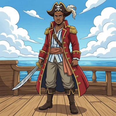 Аниме-пират в стиле One Piece — AI промт для Nano Banana Pro