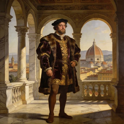 Аристократ эпохи Возрождения — AI промт для Seedream 4.5