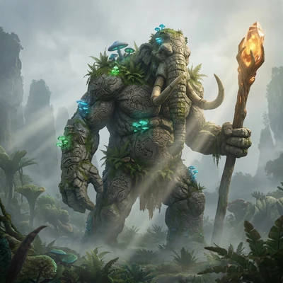 Архаичный Хранитель Тотемов — AI промт для Nano Banana Pro