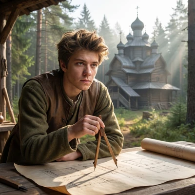 Архитектор деревянного зодчества — AI промт для Nano Banana Pro