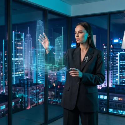 Архитектор футуристических городов — AI промт для Nano Banana Pro