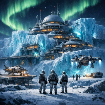 Арктическая станция будущего — AI промт для GPT Image 1.5