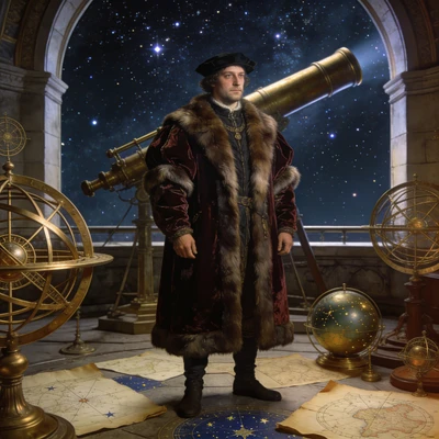 Астроном эпохи Возрождения — AI промт для Seedream 4.5
