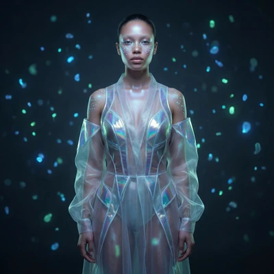 Биолюминесцентный макияж 'Морская бездна' — AI промт для Nano Banana Pro