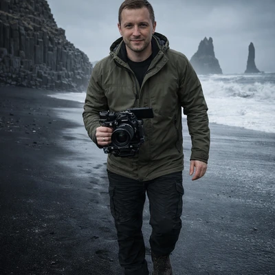 Блогер в Исландии — AI промт для GPT Image 1.5