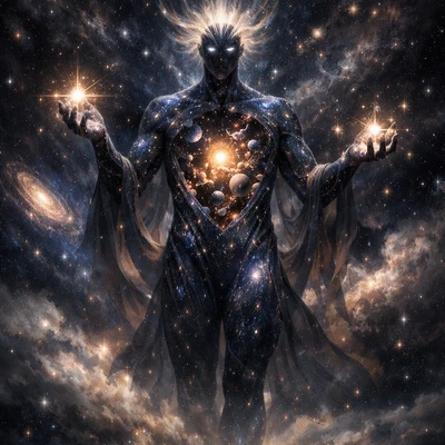 Бог Созвездий в пустоте — AI промт для GPT Image 1.5