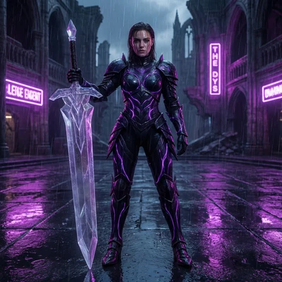 Босс из игры в стиле 'Neon Souls' — AI промт для Nano Banana Pro