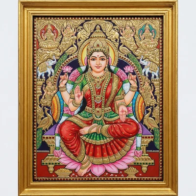 Божество в стиле Традиционной Индийской Живописи — AI промт для Nano Banana Pro