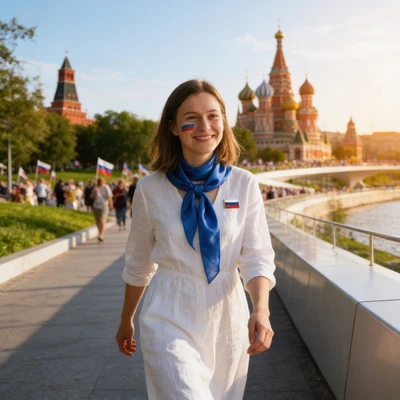 День России: Праздник в Центре — AI промт для Seedream 4.5