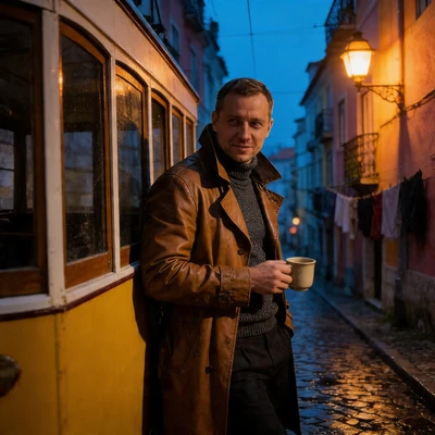 Детектив в Лиссабоне — AI промт для Seedream 4.5