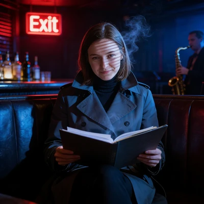 Детектив в нуарном баре — AI промт для Seedream 4.5