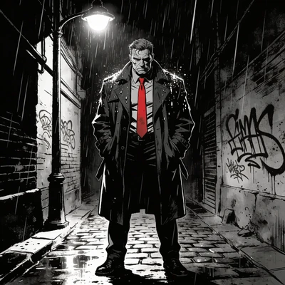 Детектив в стиле комиксов Нуар — AI промт для Seedream 4.5