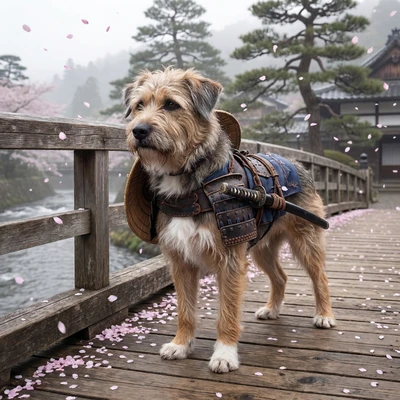 Домашний питомец в образе Самурая — AI промт для Nano Banana Pro