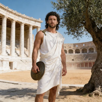 Древнегреческий атлет в Олимпии — AI промт для Seedream 4.5