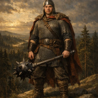 Древнерусский богатырь в дозоре — AI промт для GPT Image 1.5