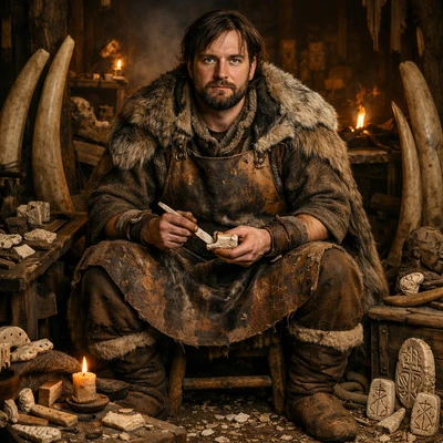 Древнескандинавский резчик по кости — AI промт для GPT Image 1.5