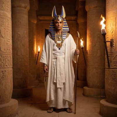 Древний египетский бог — AI промт для Nano Banana Pro