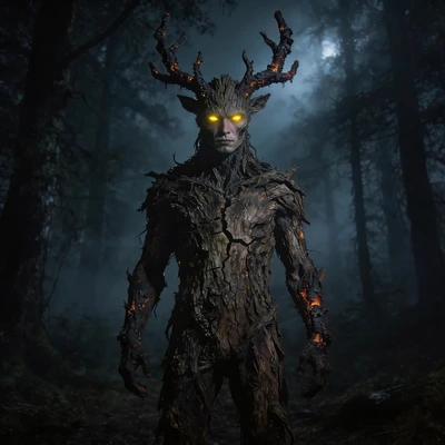 Древний лесной дух (Кошмар) — AI промт для Seedream 4.5