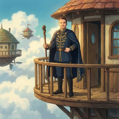 Дух из вселенной «Ходячий замок» — AI промт для Nano Banana Pro