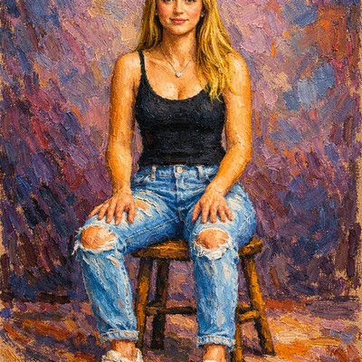 Дух масляной пастели — AI промт для GPT Image 1.5