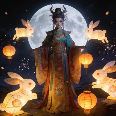 Дух Праздника Луны (Чжунцю) — AI промт для Seedream 4.5