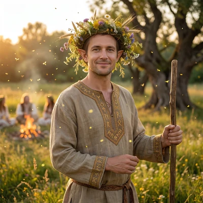 Эльф Праздника Середины Лета — AI промт для Nano Banana Pro