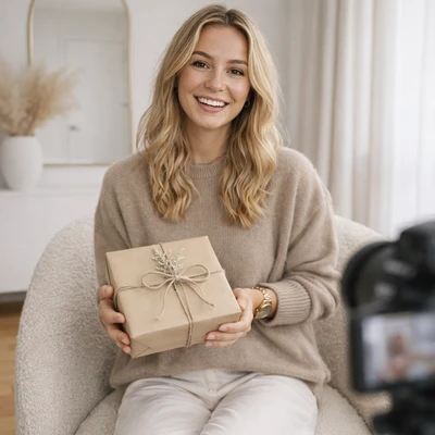 Эстетика бежевого: распаковка — AI промт для GPT Image 1.5