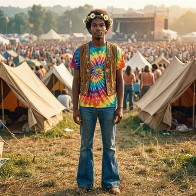 Эстетика хиппи 1960-х: Лето Любви — AI промт для Nano Banana Pro