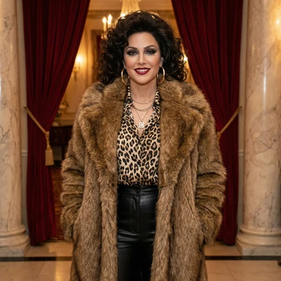 Эстетика «Mob Wife» — AI промт для Nano Banana Pro