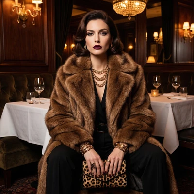 Эстетика «Mob Wife» (Жена мафиози) — AI промт для Nano Banana Pro