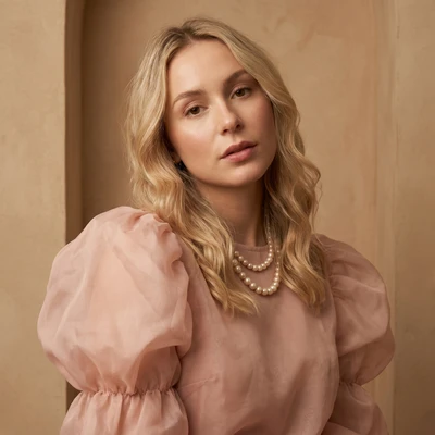 Эстетика розовой пудры и жемчуга — AI промт для Nano Banana Pro