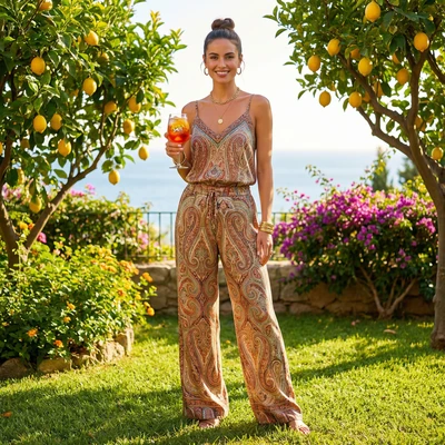 Эстетика сериала «Белый лотос» — AI промт для Nano Banana Pro