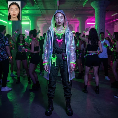 Эстетика Slime Punk: Жидкий неон — AI промт для Nano Banana Pro