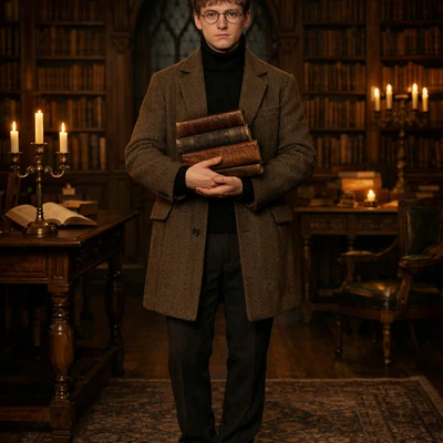 Эстетика «Тёмной Академии» — AI промт для GPT Image 1.5