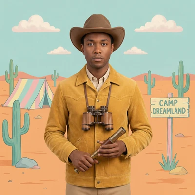 Эстетика вестерна в стиле Wes Anderson — AI промт для Nano Banana Pro