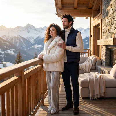 Фэшн-съемка в Альпах — AI промт для Nano Banana Pro