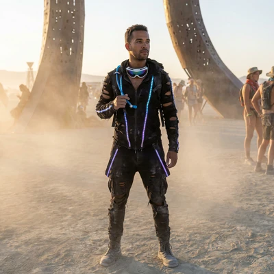 Фестиваль Burning Man — AI промт для Nano Banana Pro