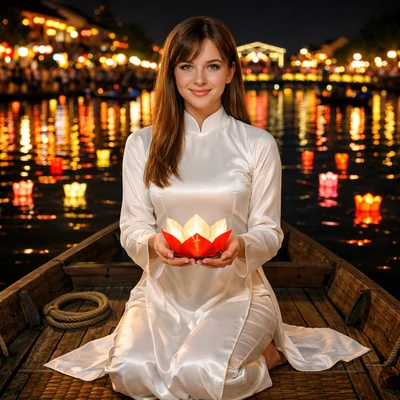 Фестиваль фонарей Хойан — AI промт для GPT Image 1.5