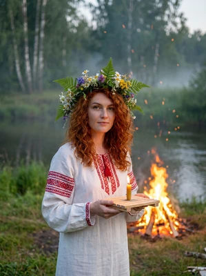 Фестиваль Иван-Купала — AI промт для Nano Banana Pro