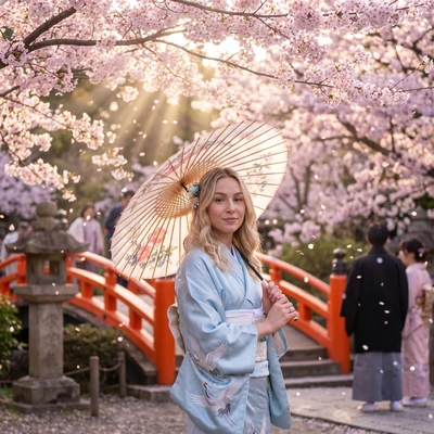 Фестиваль Цветения Сакуры — AI промт для Nano Banana Pro