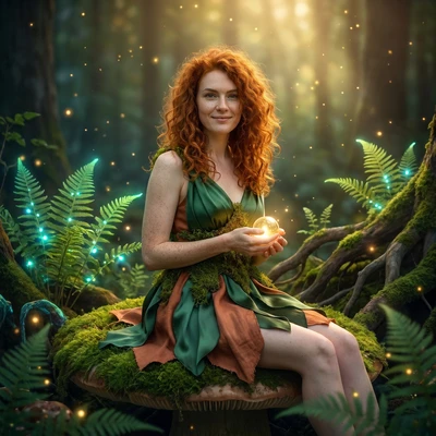 Фея Изумрудного Леса — AI промт для Nano Banana Pro