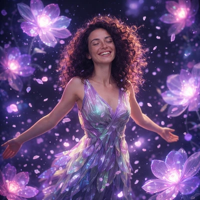 Фея цифровой флоры — AI промт для GPT Image 1.5