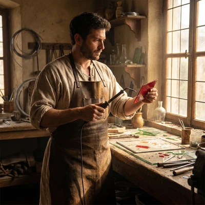 Флорентийский мастер витражей — AI промт для Nano Banana Pro