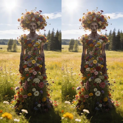 Фолк-хоррор: Культ Весеннего Солнцестояния — AI промт для Seedream 4.5