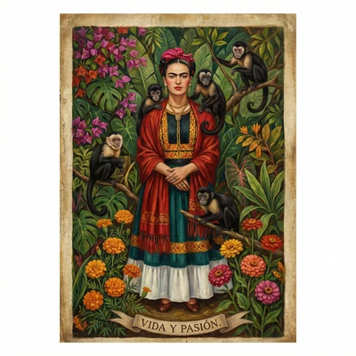 Фрида Кало: Автопортрет — AI промт для Nano Banana Pro