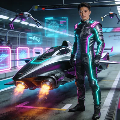 Футуристичный гонщик Formula 1 — AI промт для Seedream 4.5