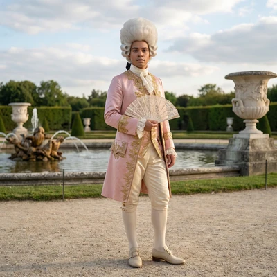 Гардероб эпохи рококо: Версаль — AI промт для Nano Banana Pro