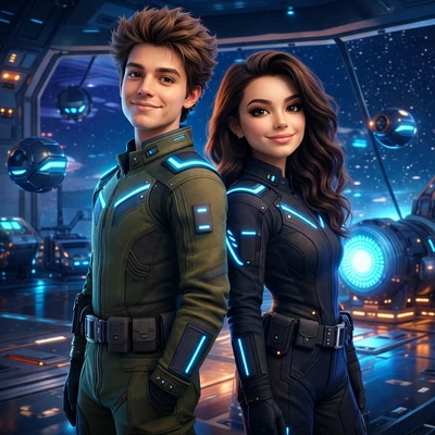 Герои Мультфильма: Космические Гонщики — AI промт для GPT Image 1.5